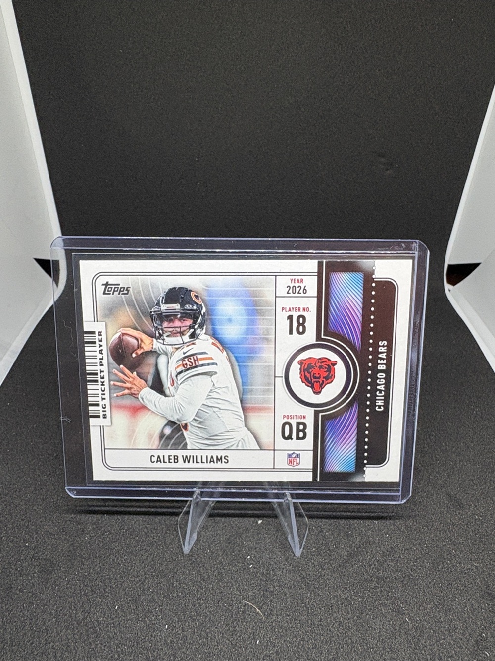 Topps Caleb Williams Big Ticket Player Football Card